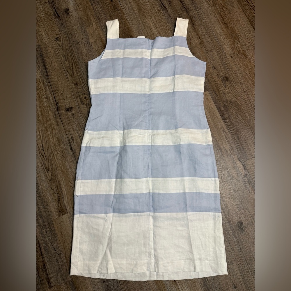 Carry Back • 100% Linen Striped Dress - Picture 9 of 10